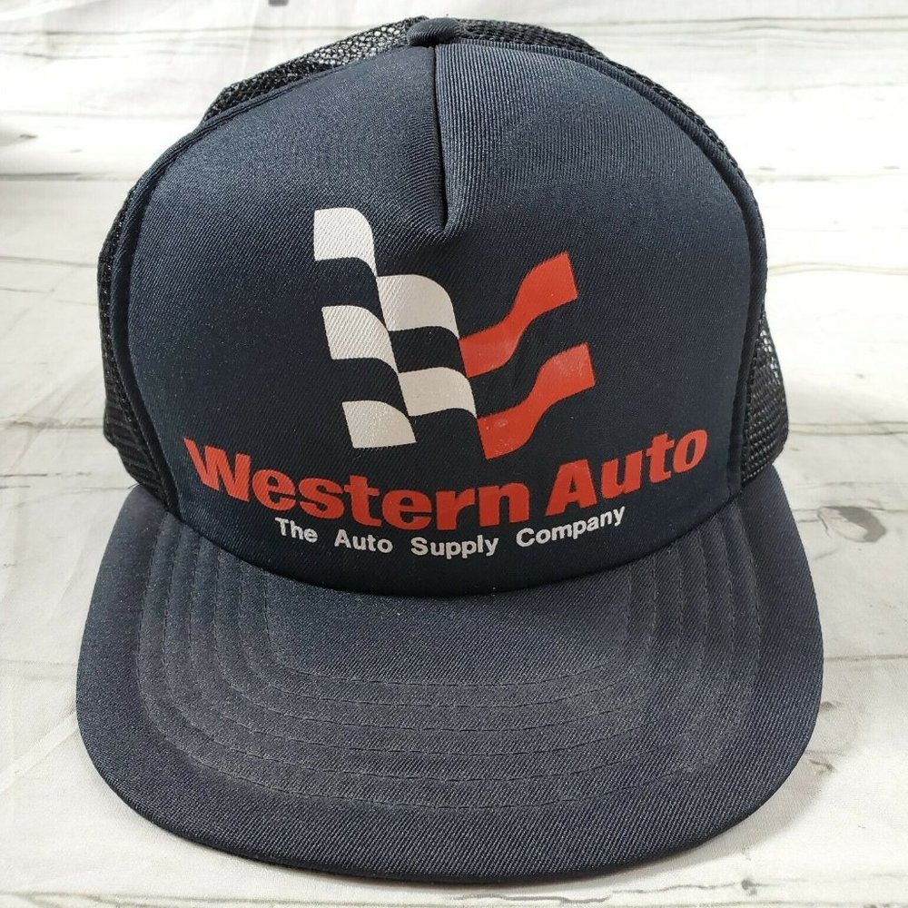 Vintage Western Auto Supply Company Truckers Cap Snapback Mesh/Foam